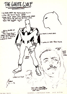 Joe Quesada's original White Wolf sketch